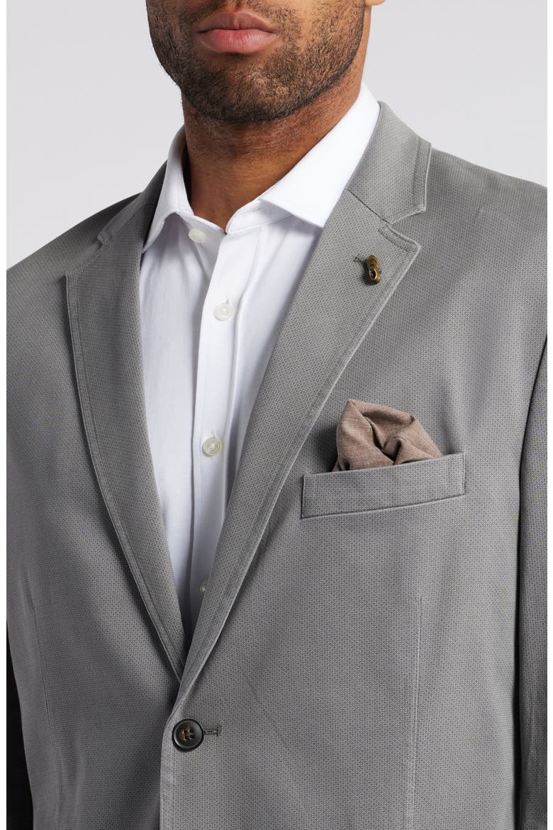 Washed Stretch Cotton Sport Coat, Alternate, color, GRAY