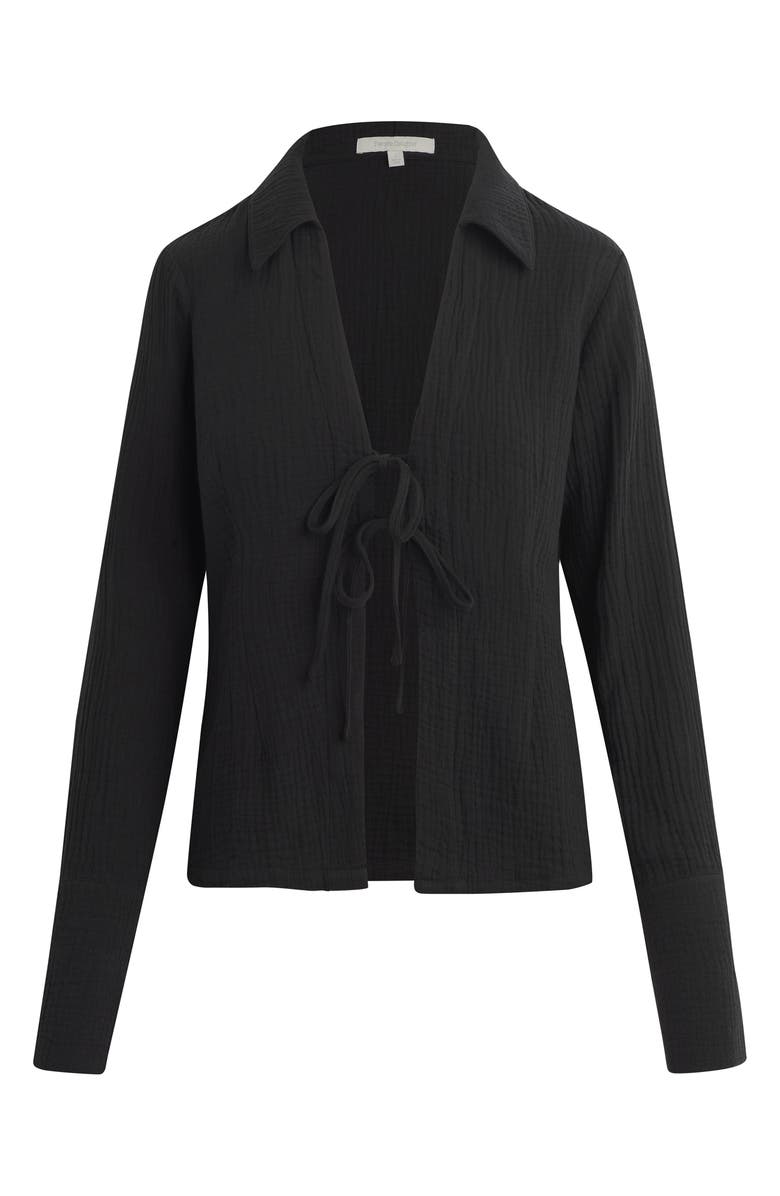 Favorite Daughter The Tied & True Cotton Gauze Shirt, Alternate, color, 