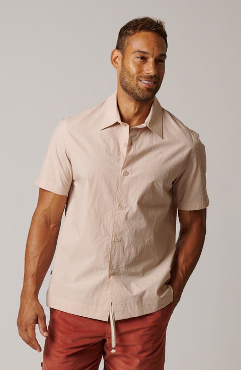 Short Sleeve Cotton Button Up