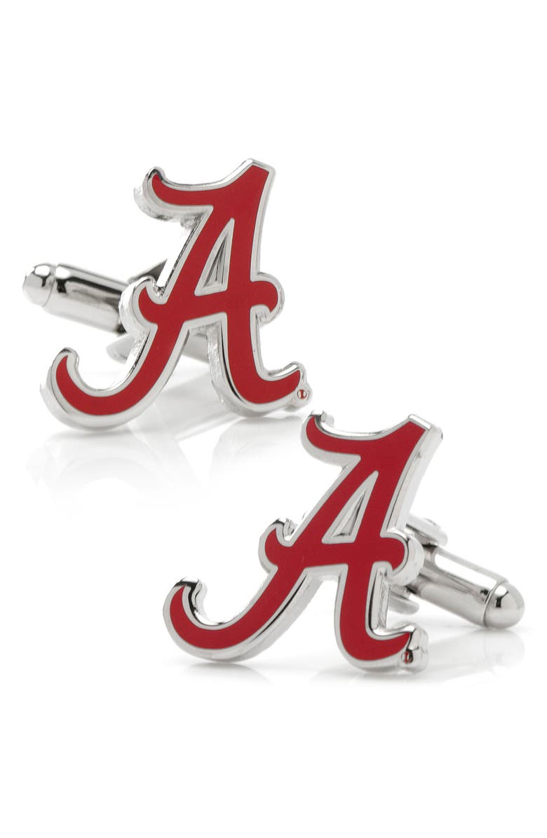 Cufflinks, Inc. NCAA University of Alabama Crimson Tide Cuff Links, Main, color, Crimson/ Silver