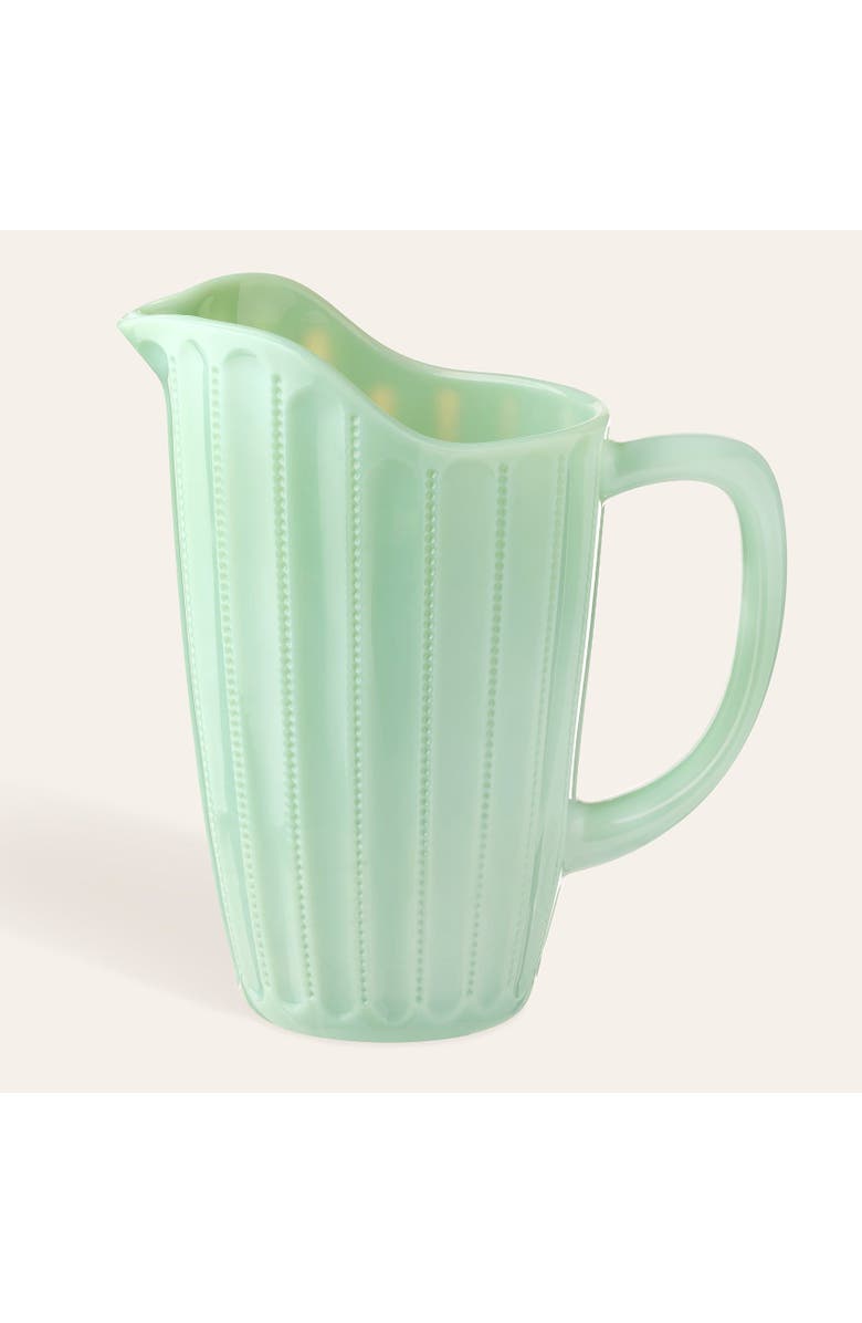 Zsa Zsa Zsu Henan Glass Jug 34 Oz., Main, color, Green