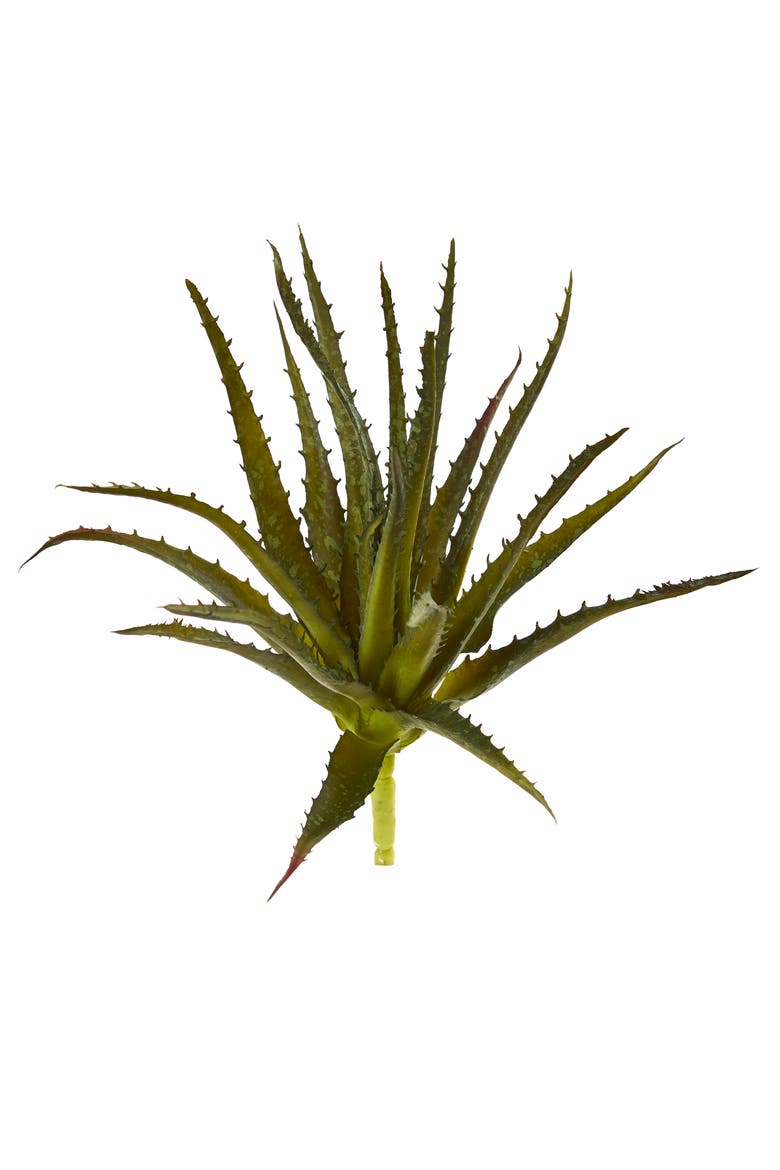 10-in Aloe Pick Artificial Plant, Main, color, Green