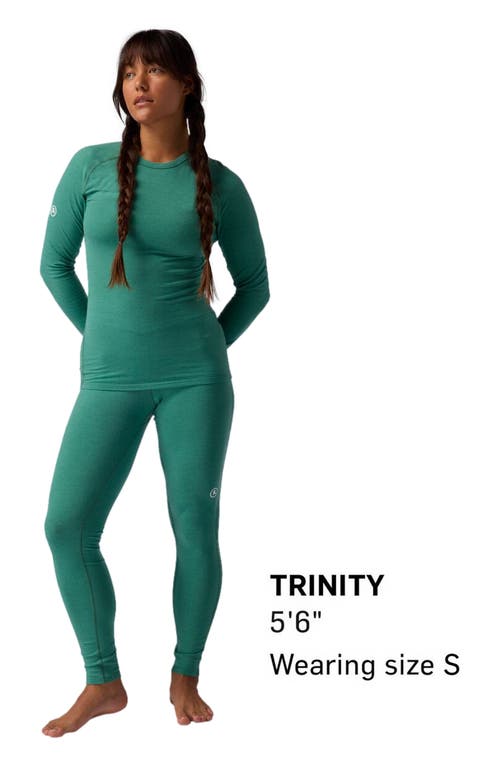 Backcountry Cedars Rws Merino Lt-wt Baselayer Crew Top In Green