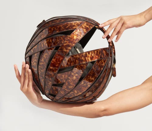 Perrin Paris Le Panier Handbag In Ecaille Brown