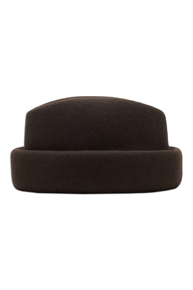 Wool Round Hat, Main, color, CHOCOLATE