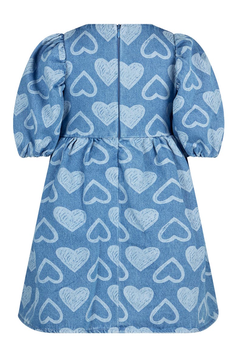 Kids' Rebel Heart Chambray Dress, Alternate, color, BLUE CHAMBRAY