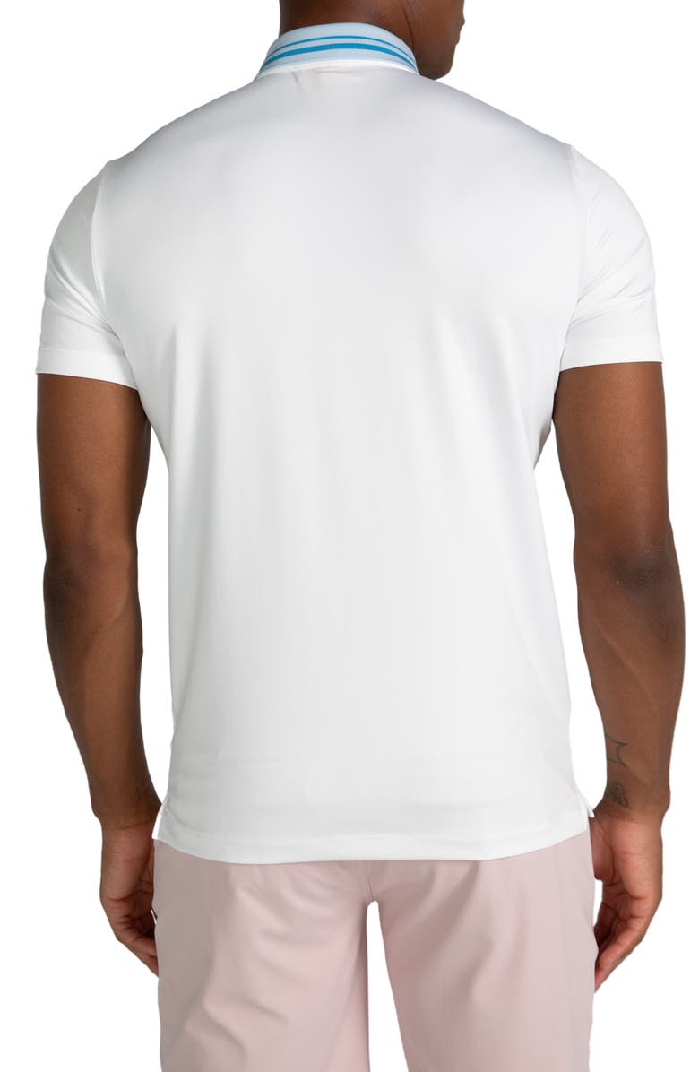Redvanly Cadman Performance Golf Polo, Alternate, color, Bright White