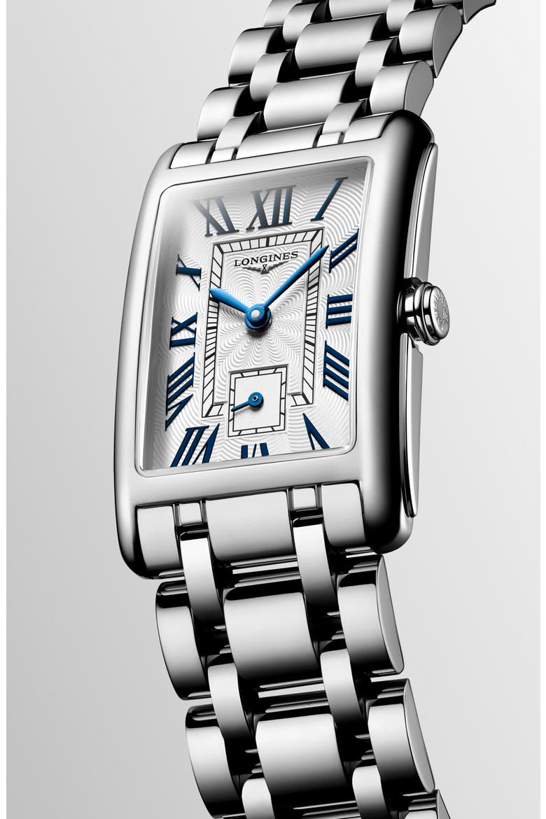 DolceVita Roman Numeral Bracelet Watch, Alternate, color, SILVER