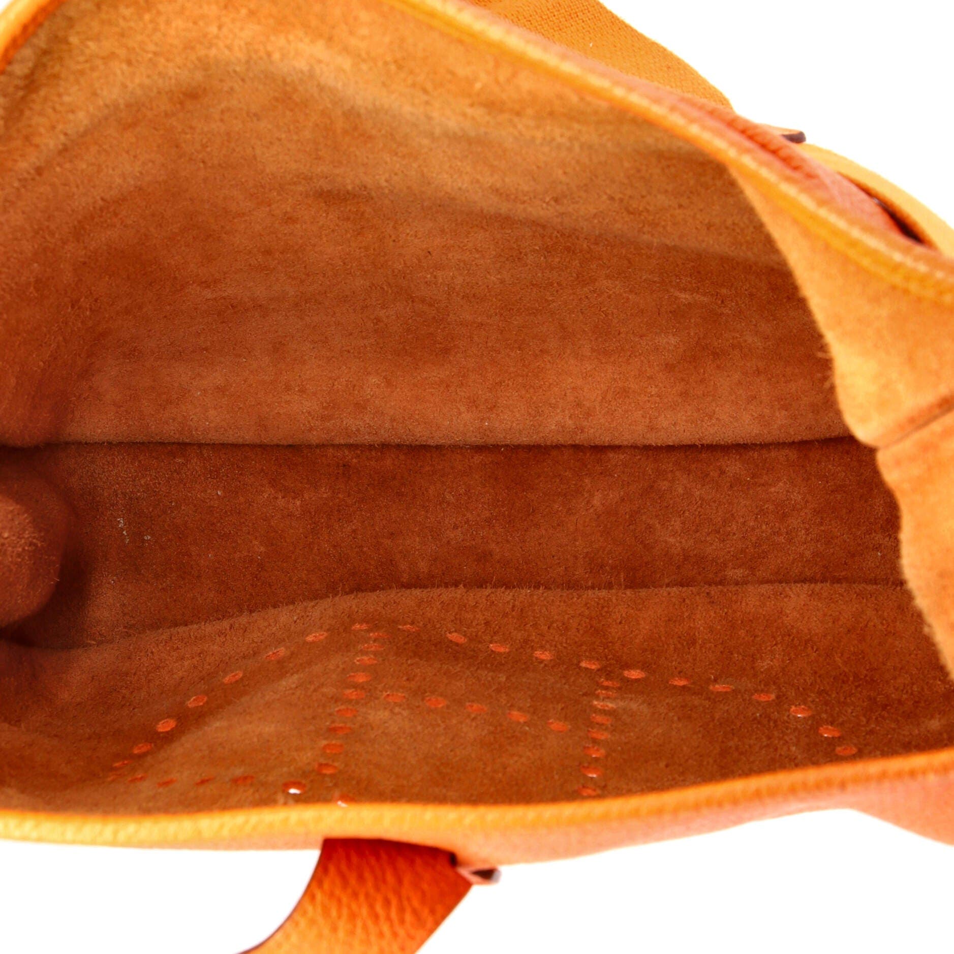 Pre-Owned Hermes Evelyne Bag Gen III Clemence GM, Alternate, color, Feu