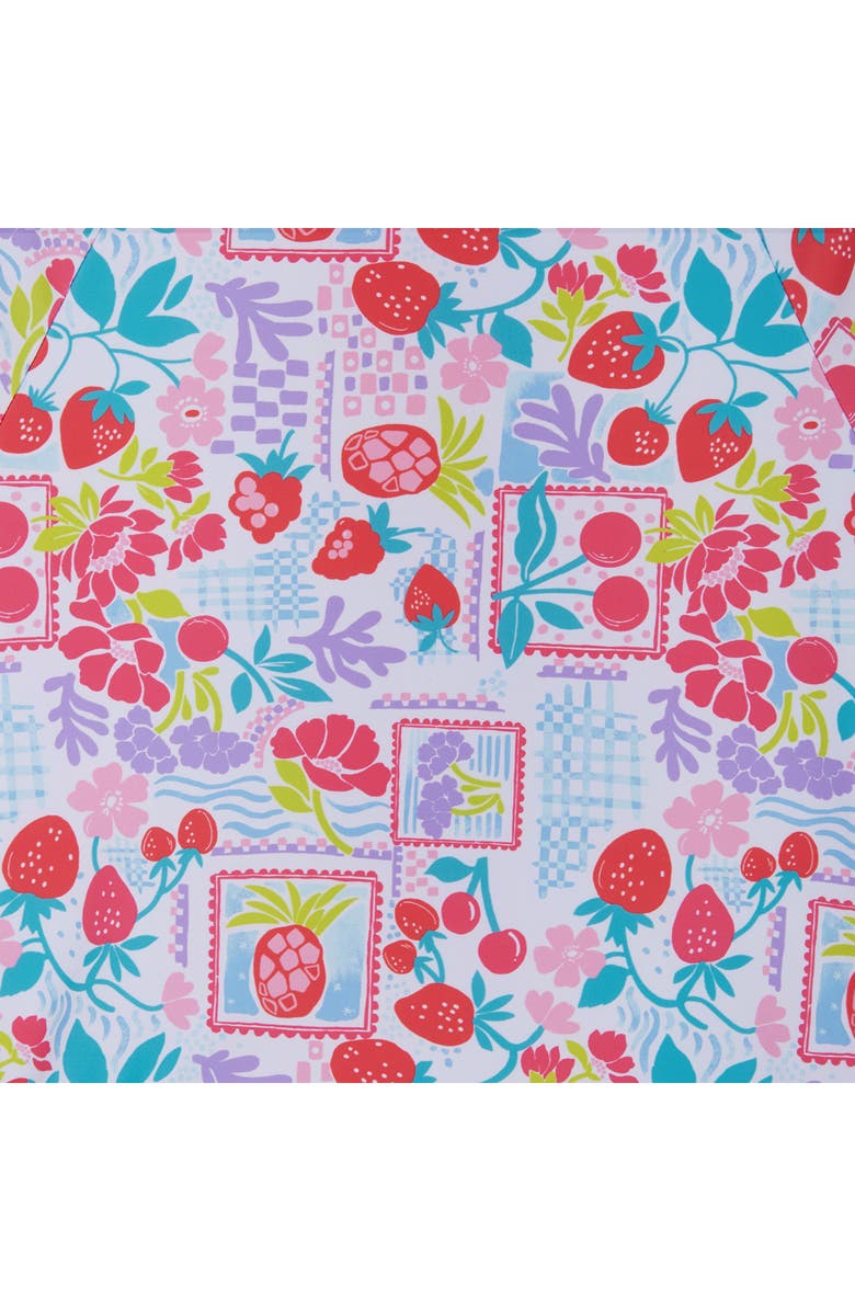 Andy & Evan Fruit Print One-Piece Rashguard Swimsuit & Headband Set, Alternate, color, What Fruit