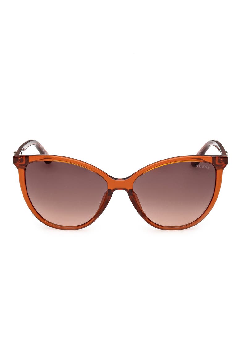 Cat Eye Sunglasses, Main, color, ORANGE/ OTHER / GRADIENT BROWN