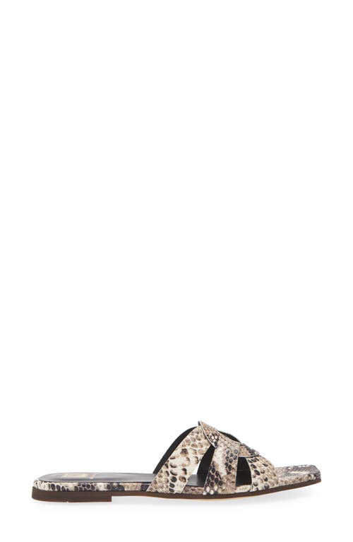 Bruno Magli Alessia Sandal In Black/white Snake