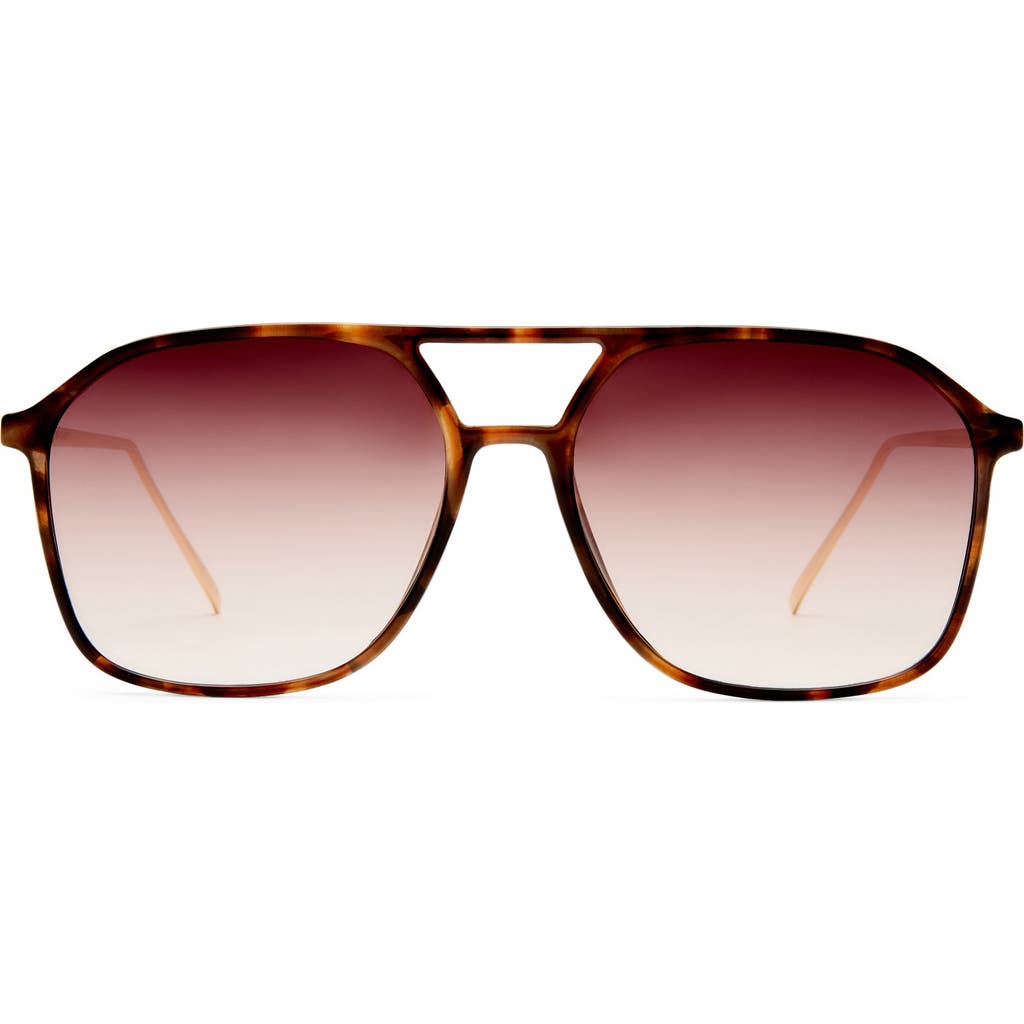 Aire Cusp 55mm Aviator Sunglasses In Neutral