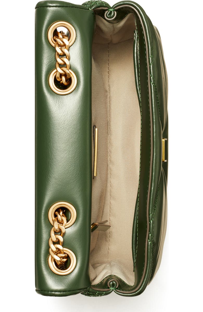 Tory Burch Small Kira Diamond Quilted Convertible Leather Shoulder Bag, Alternate, color,