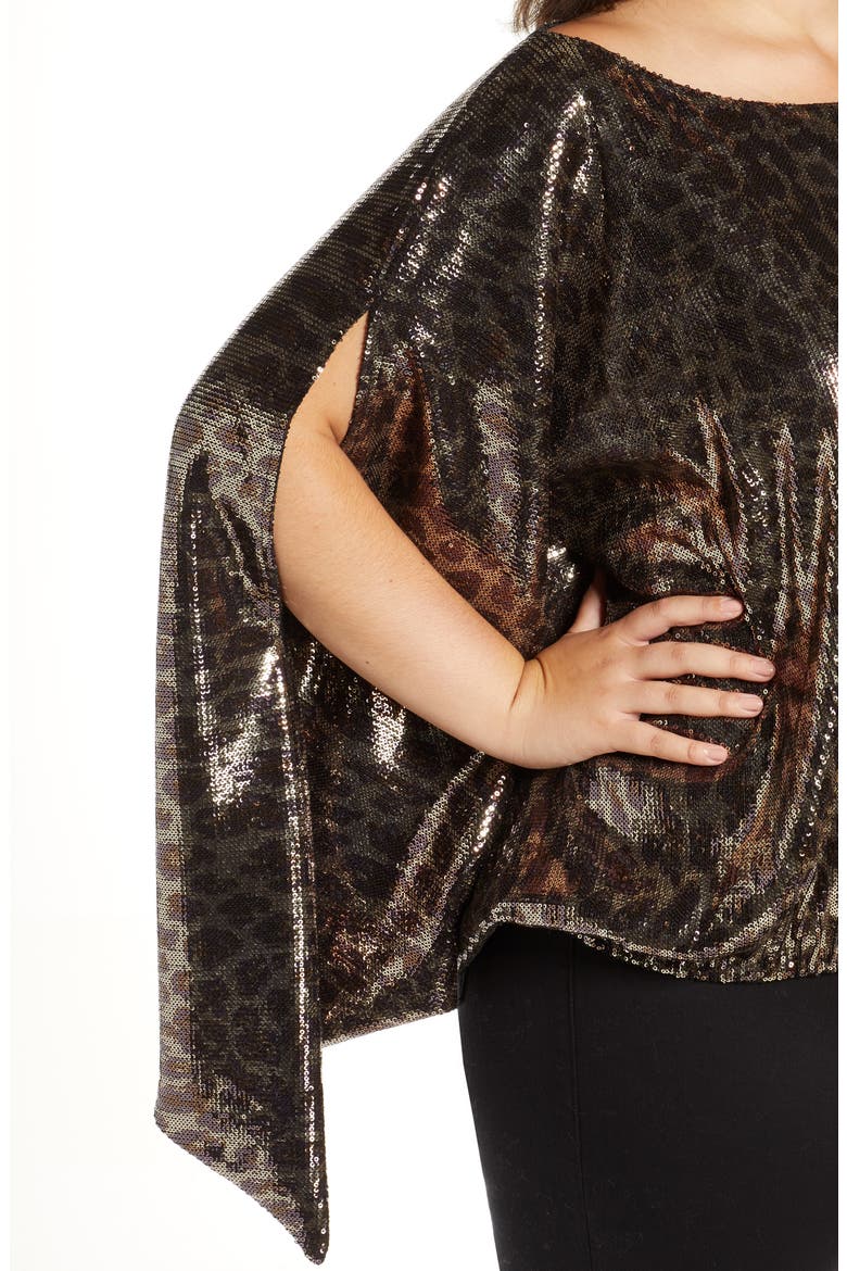 Jenny Sequin Leopard Print Convertible Top, Alternate, color, MINI SEQUIN-LEOPARD