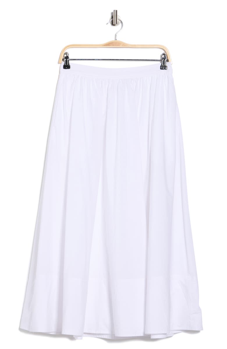 ELIE ELIE TAHARI Solid Pull-On Maxi Skirt, Main, color, White