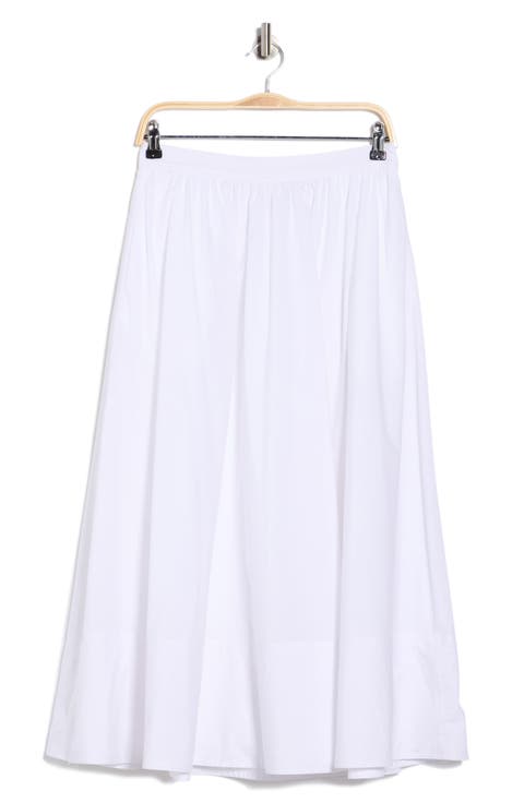 Solid Pull-On Maxi Skirt