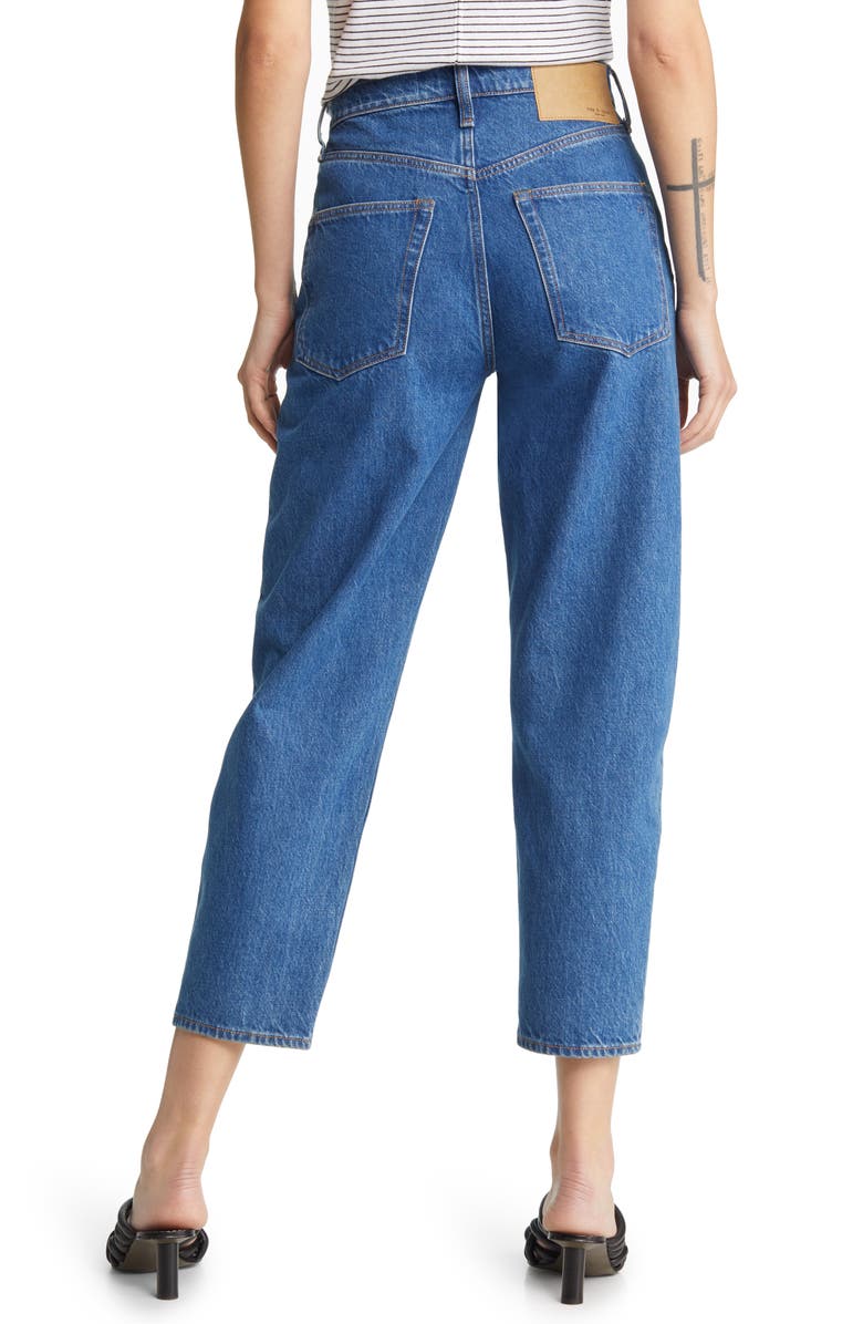 rag & bone Alissa High Waist Crop Barrel Straight Leg Jeans, Alternate, color,