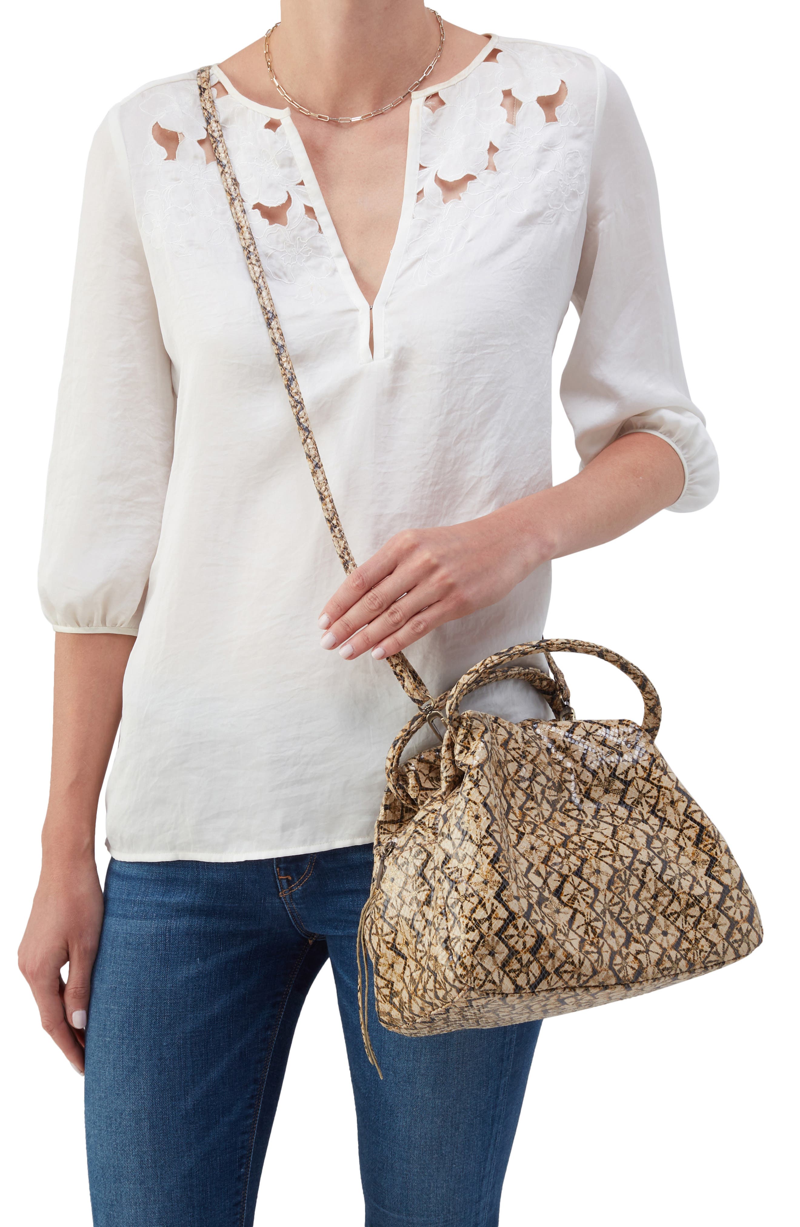 Darling Leather Crossbody Bag, Alternate, color, TWINKLE PRINT