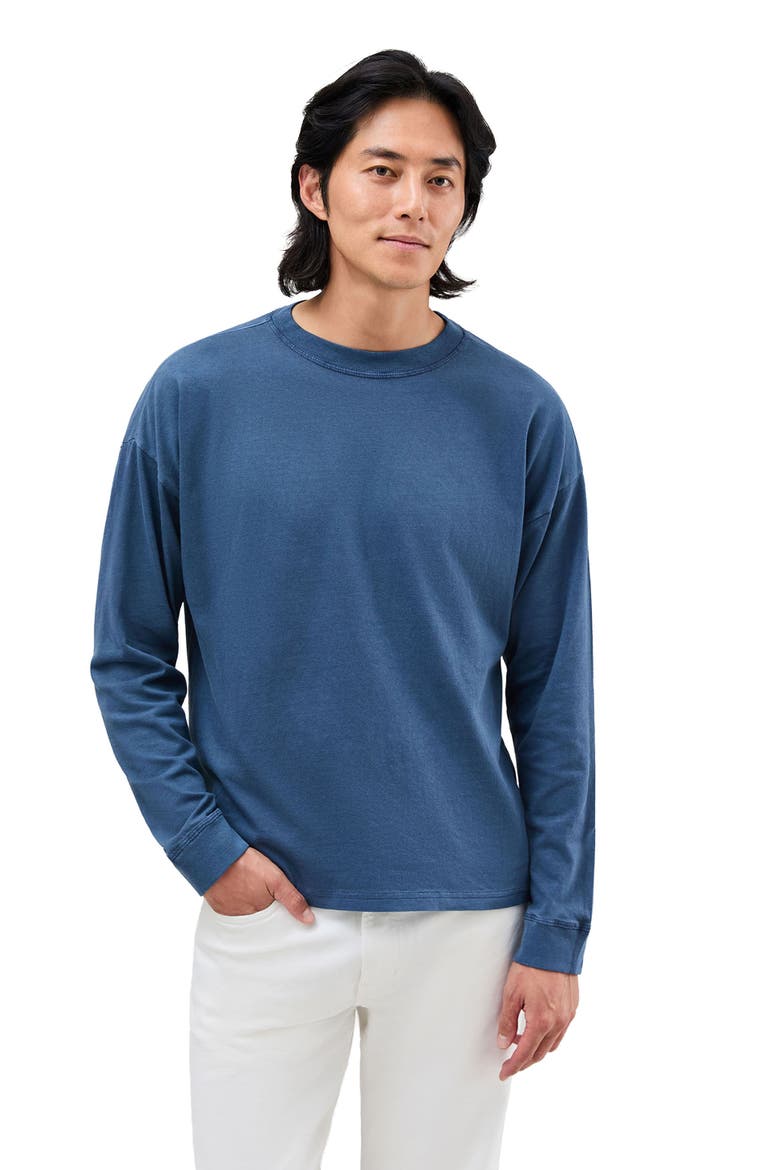 The Relaxed Long Sleeve Tee, Main, color, Moonlit Ocean