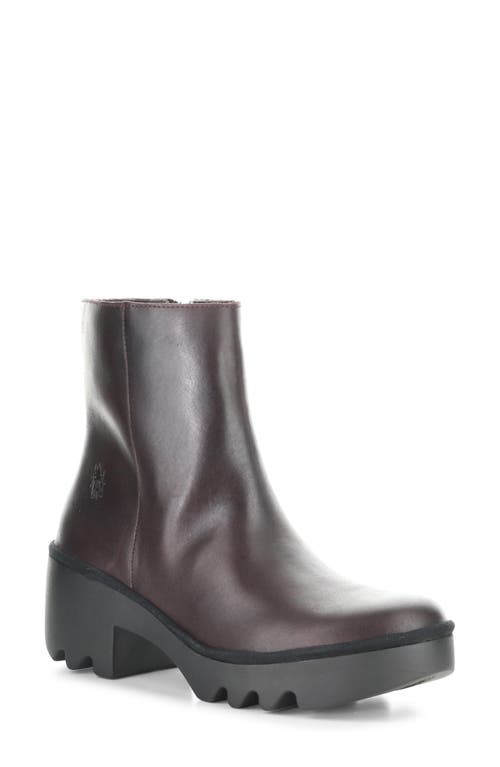 Fly London Toor Platform Bootie In Brown