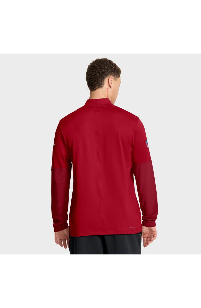 Nike Men's Nike Red Atlanta Falcons Sideline Dri-FIT Half-Zip Pullover, Alternate, color, Red