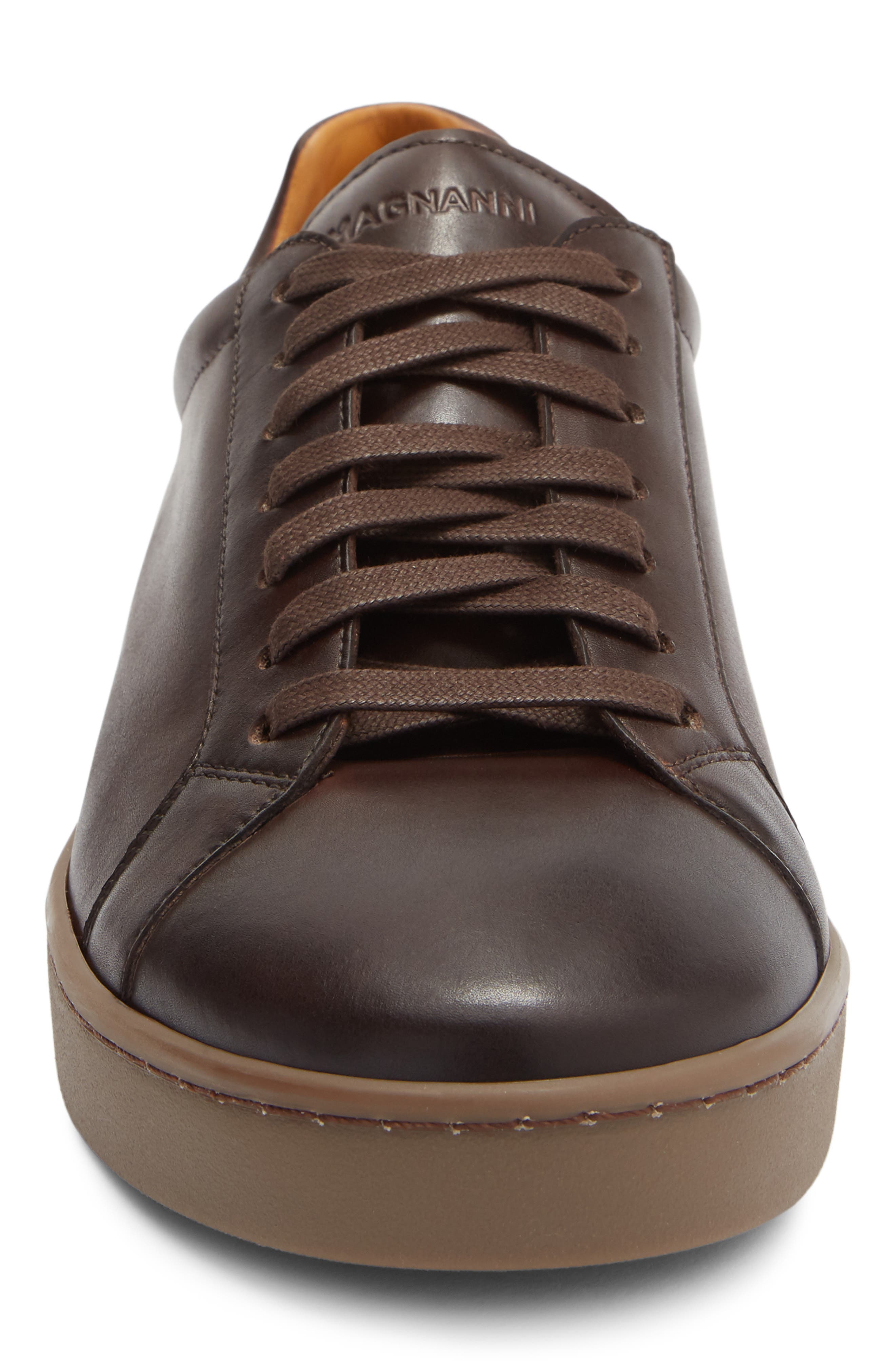 Elonso Low Top Sneaker, Alternate, color, BROWN