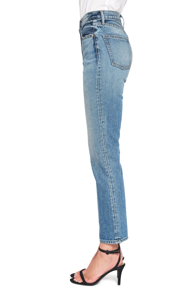 Claude High Waist Ankle Straight Leg Jeans, Alternate, color, AURORA