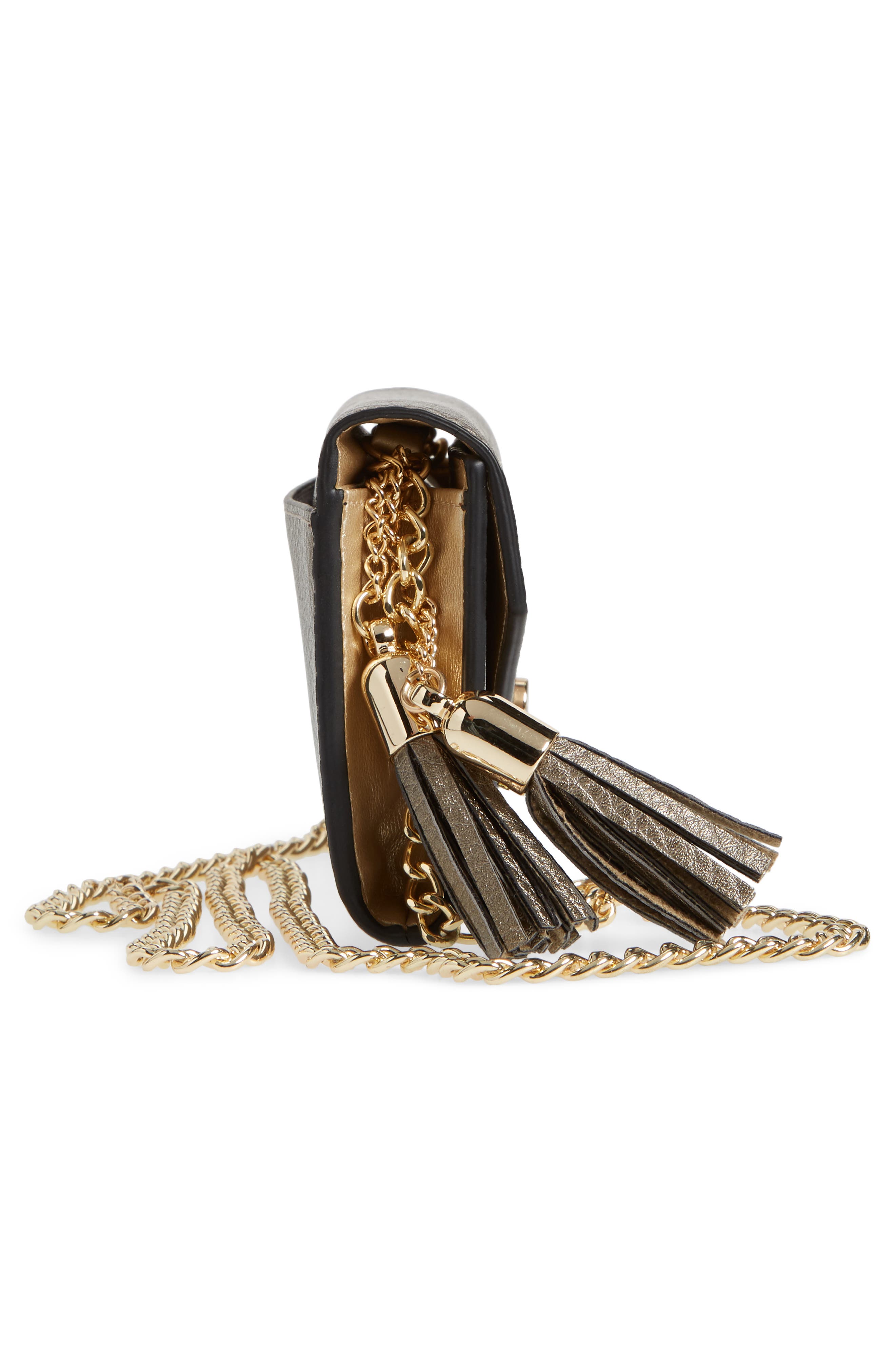 Mali + Lili Tassel Convertible Vegan Leather Envelope Clutch, Alternate, color, 