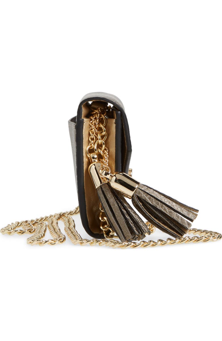 Mali + Lili Tassel Convertible Vegan Leather Envelope Clutch, Alternate, color,