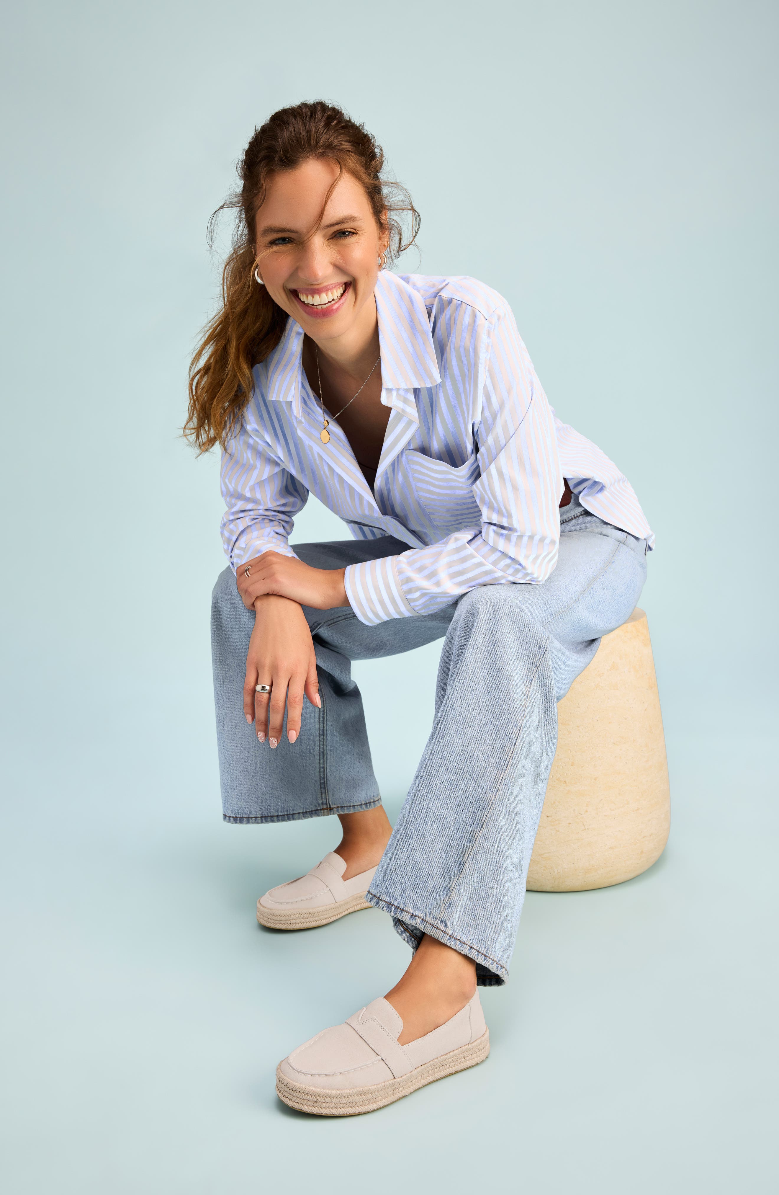 Blakely Loafer, Alternate, color, LIGHT/ PASTEL GREY
