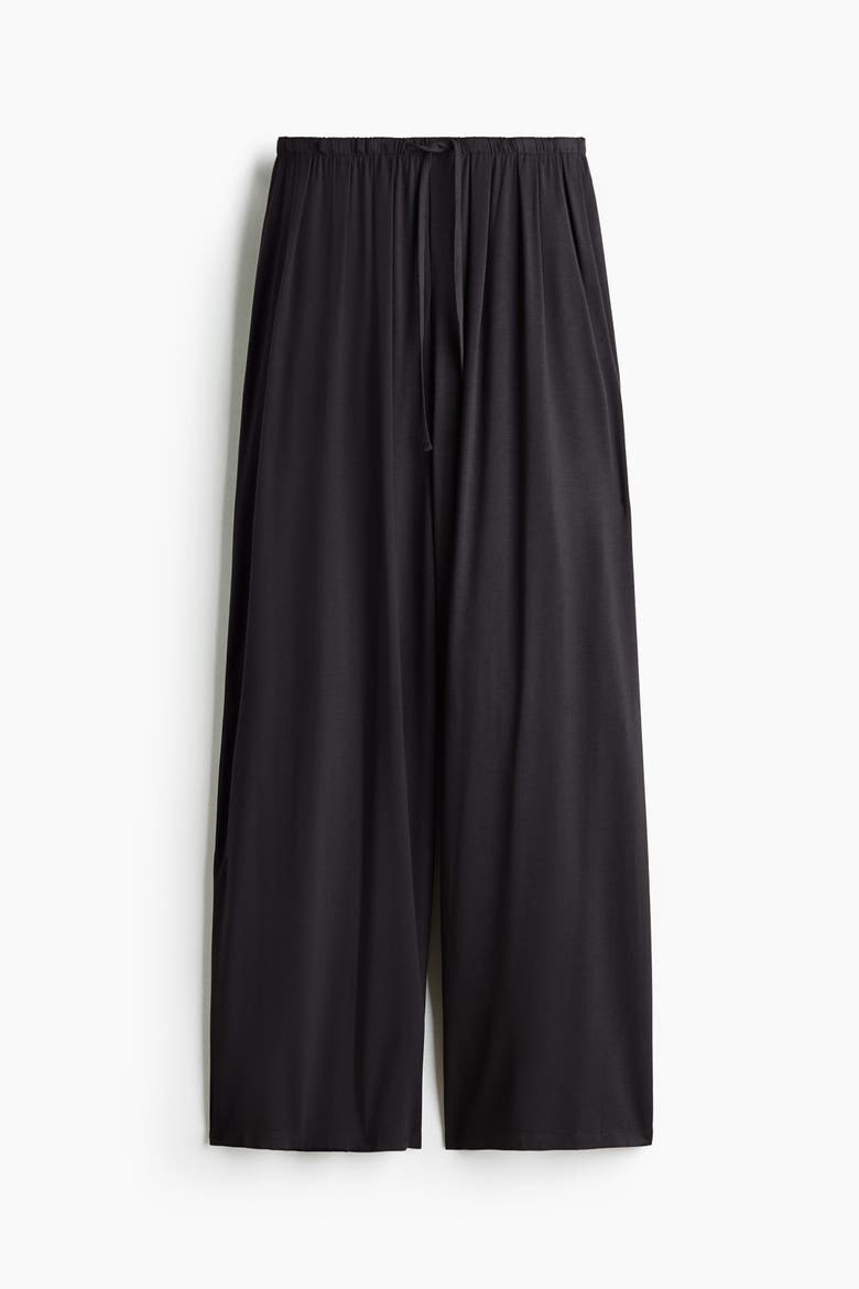 Jersey Drawstring Pants, Alternate, color, Dark brown