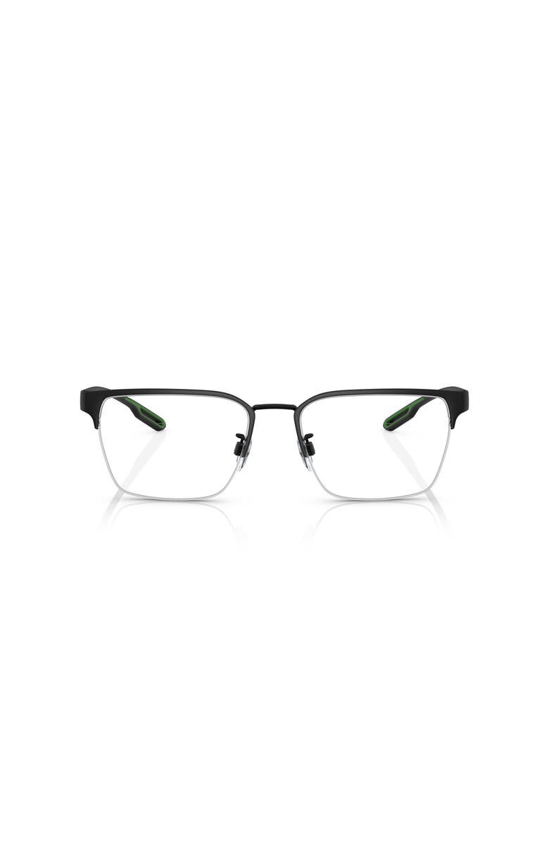 Emporio Armani 56mm Square optical glasses, Alternate, color, Black