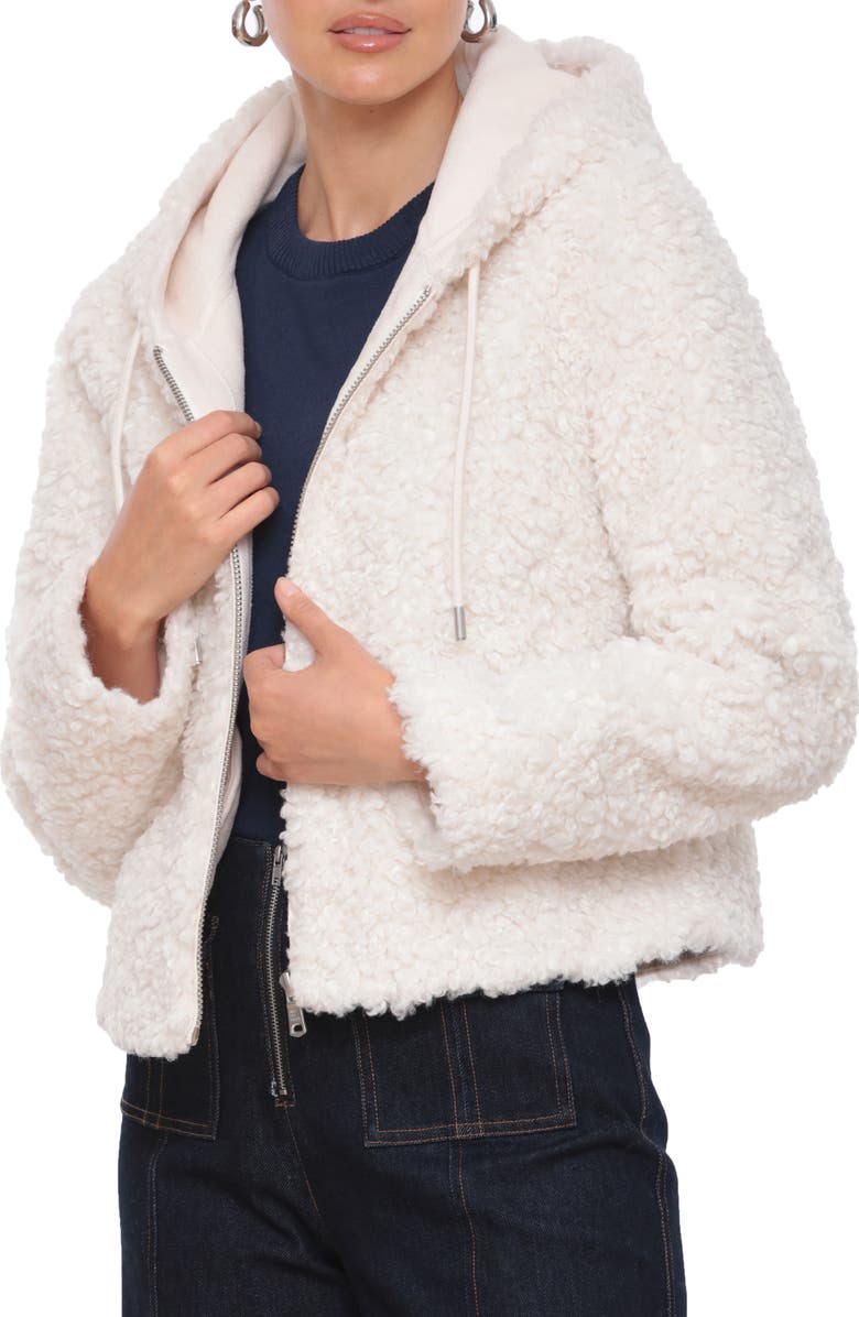 Avec Les Filles Faux Fur Hooded Jacket, Alternate, color, 