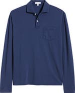 Peter Millar Everyday Piqué Long Sleeve Pocket Polo