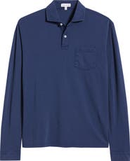 Peter Millar Everyday Piqué Long Sleeve Pocket Polo