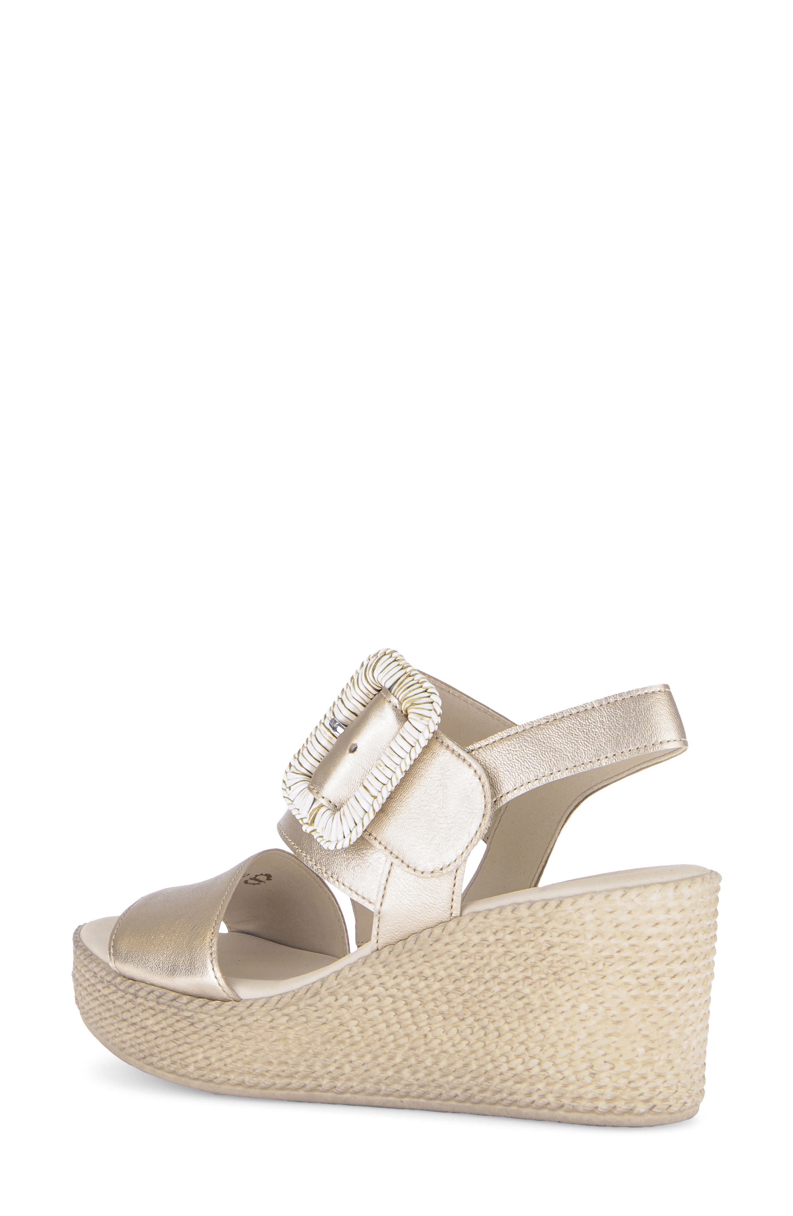 Gabor 84.771 Platform Wedge Sandal, Alternate, color, Champagne