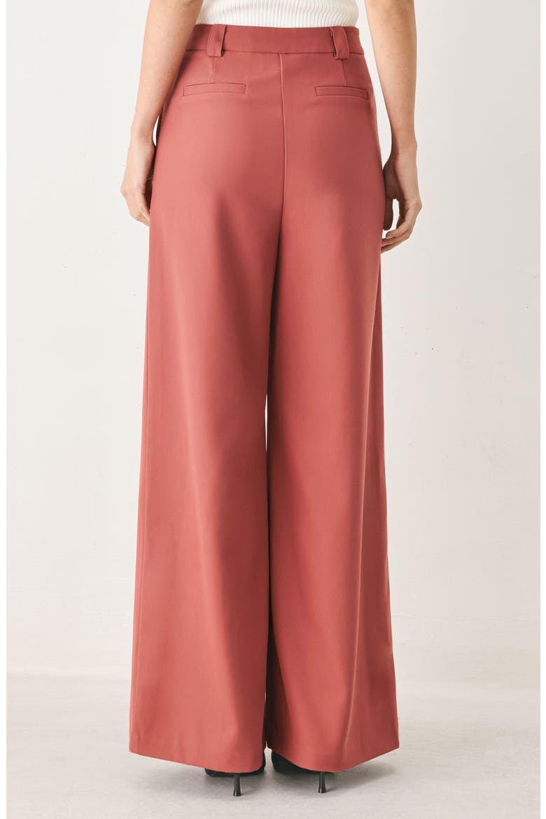 Wide Leg Pintuck Trousers, Alternate, color, DRIED ROSE