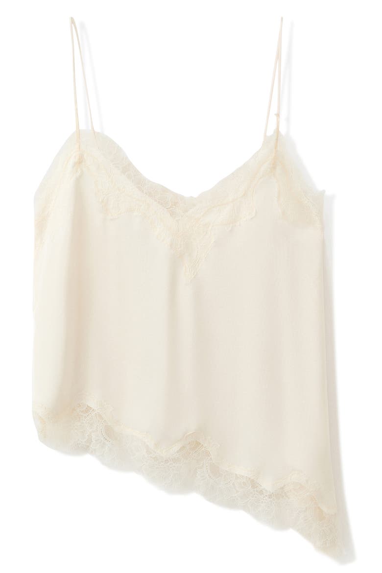Asymmetrical Lace Lingerie Top, Alternate, color, IVORY WHITE