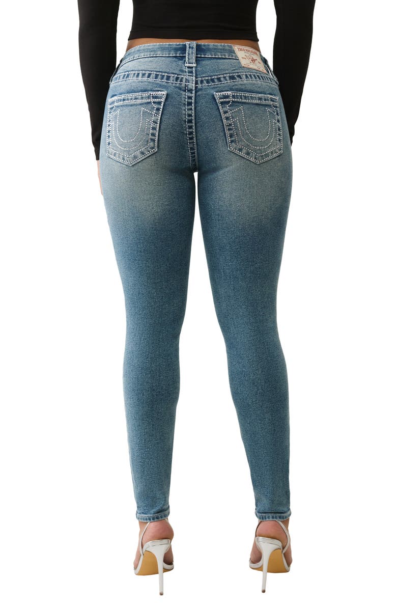 True Religion Jennie Big-T Skinny Jeans, Alternate, color, Crystal Flash