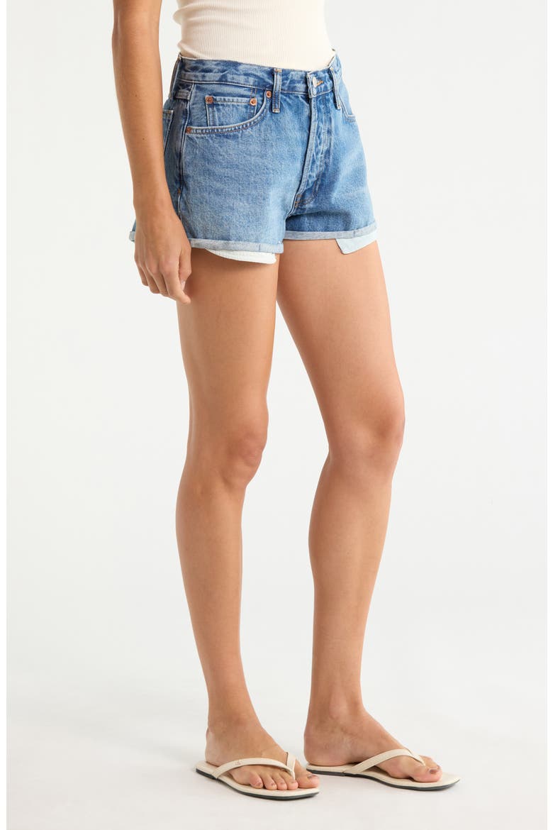 Daisy Cuffed Denim Shorts, Alternate, color, DAY TRIPPER