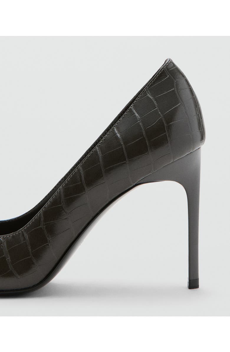 MANGO Pointed Toe Pump, Alternate, color, Light Heather Grey