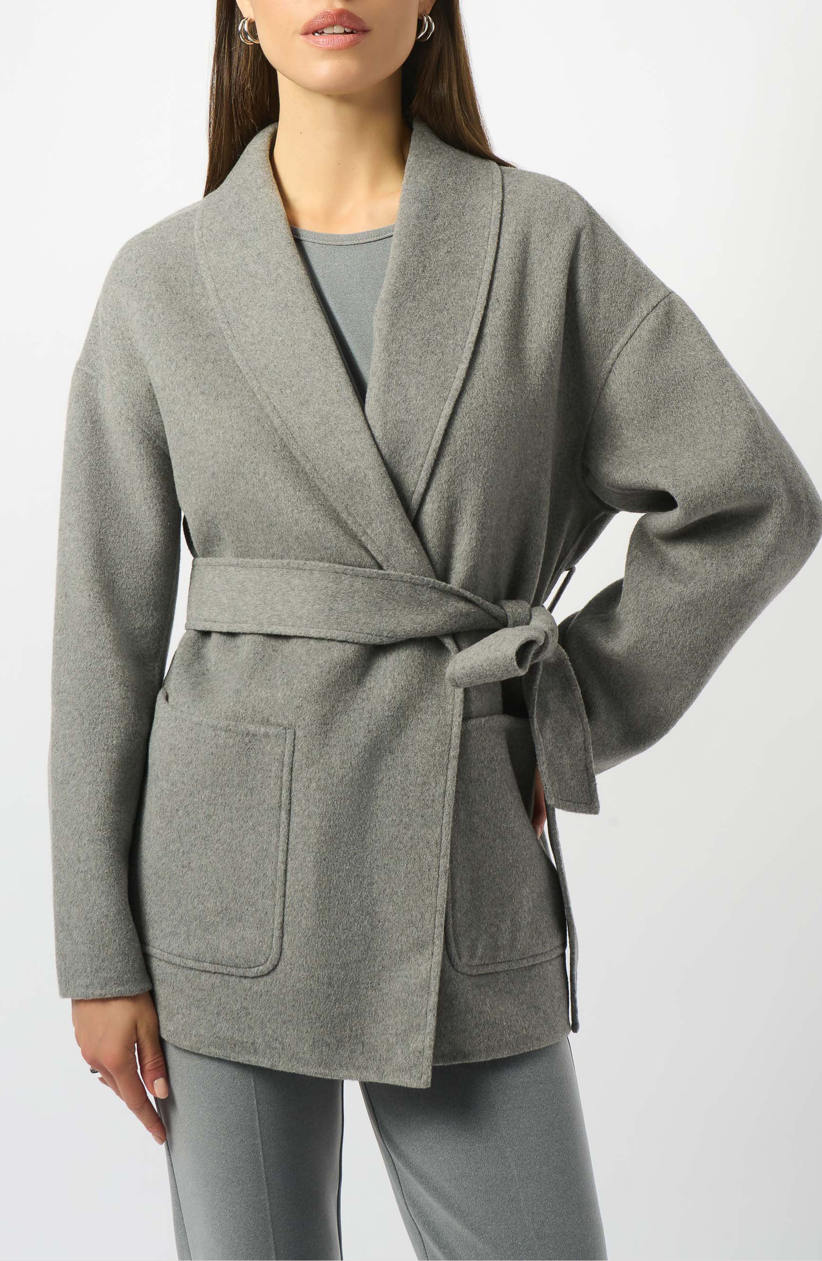 Belted Wool Blend Coat
