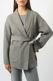 Joseph Ribkoff Belted Wool Blend Coat
