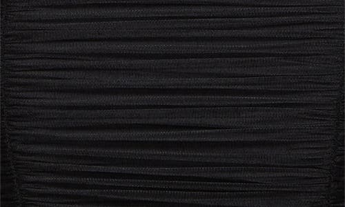 Dolce & Gabbana Dolce&gabbana Sheer Ruched Mesh Midi Dress In N0000 Nero