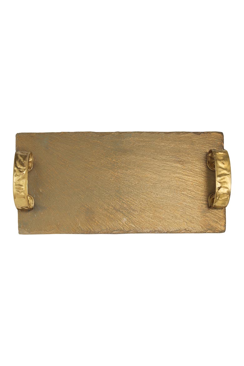 Resin Slate Cheese Platter, Main, color, GREEN GOLD