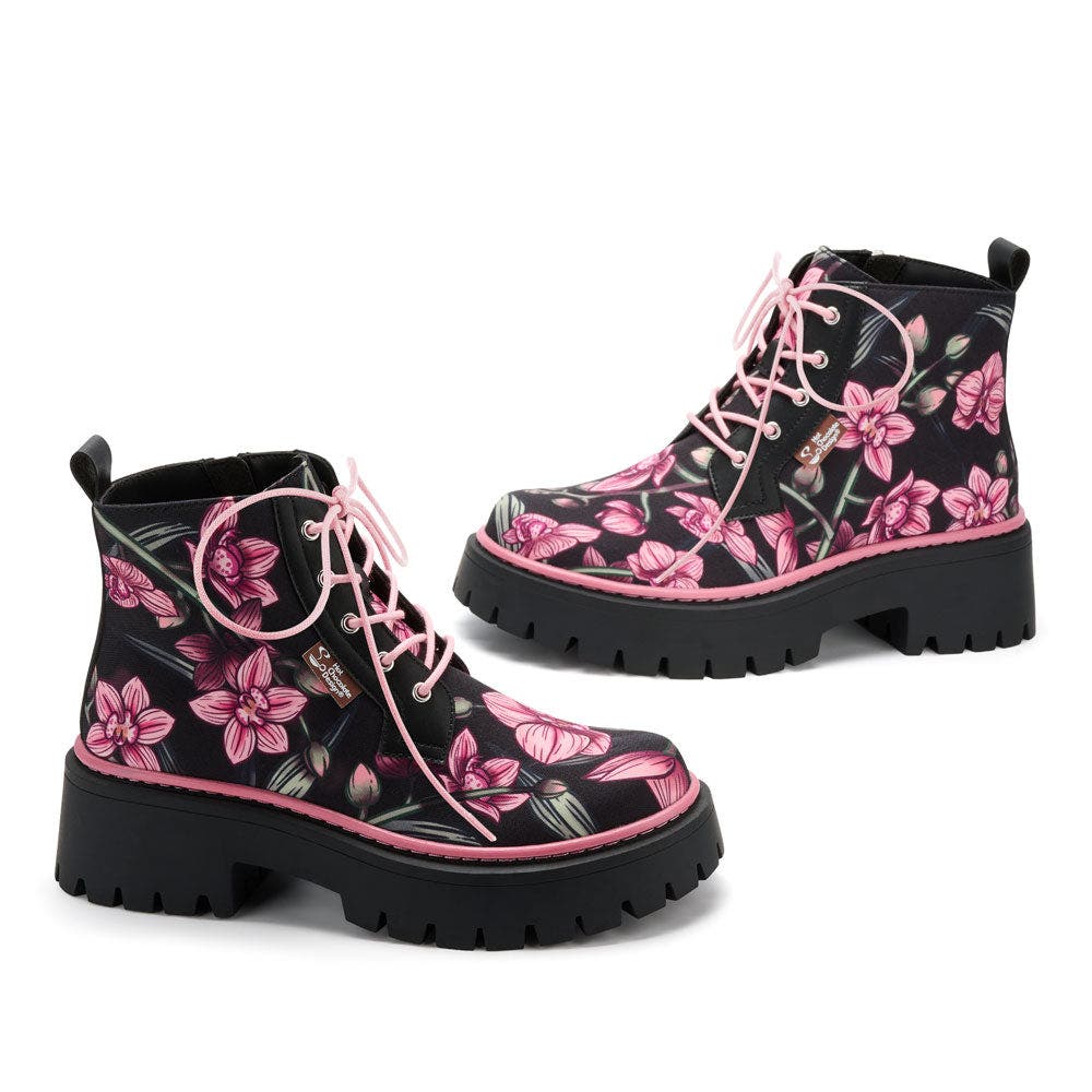 Hot Chocolate Design Orchid Women's Chunky Platform Boots, Alternate, color, Orchid