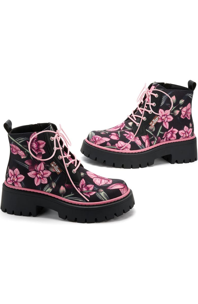 Hot Chocolate Design Orchid Women's Chunky Platform Boots, Alternate, color, Orchid