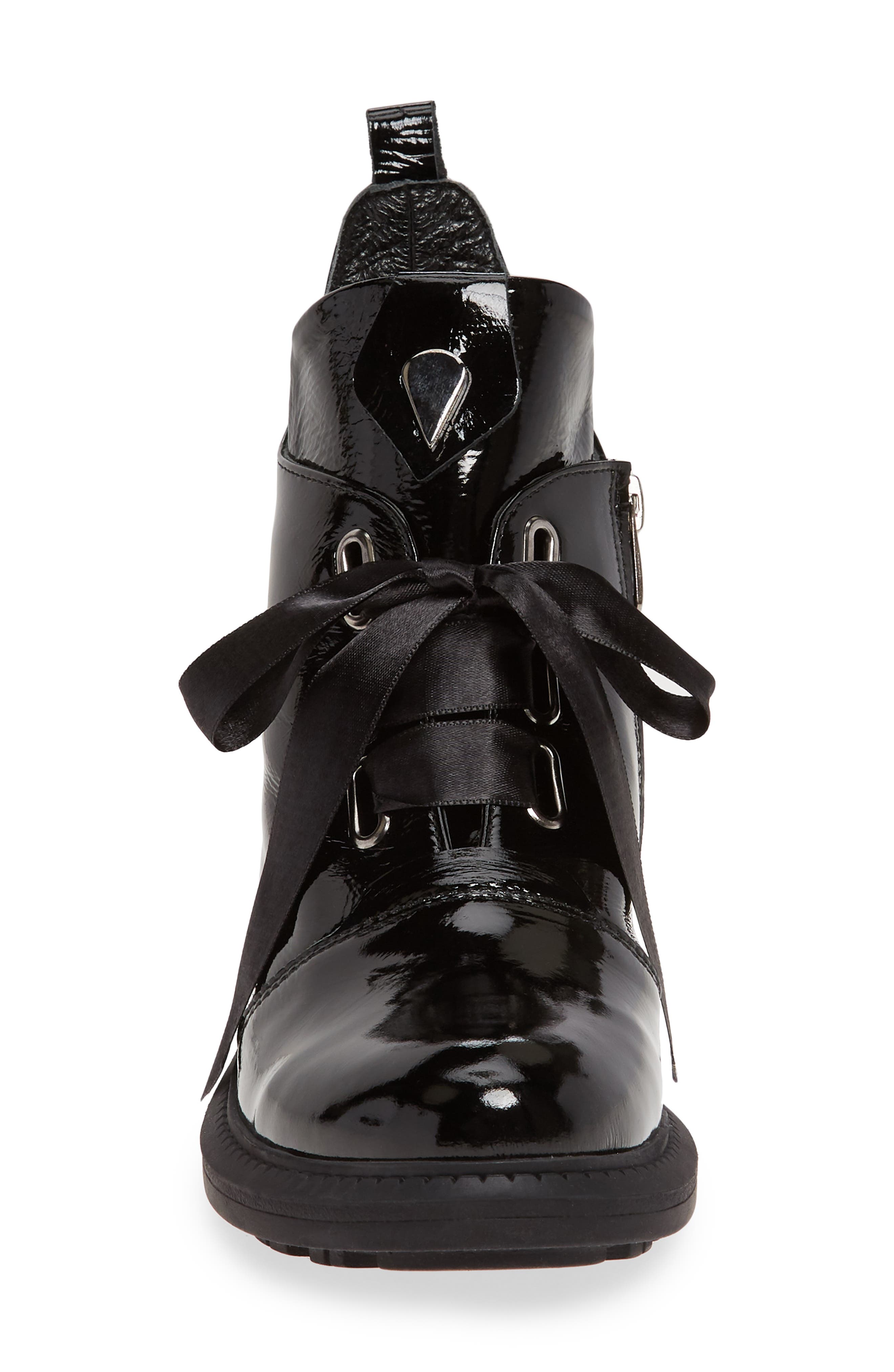 Tease Bootie, Alternate, color, BLACK PATENT LEATHER