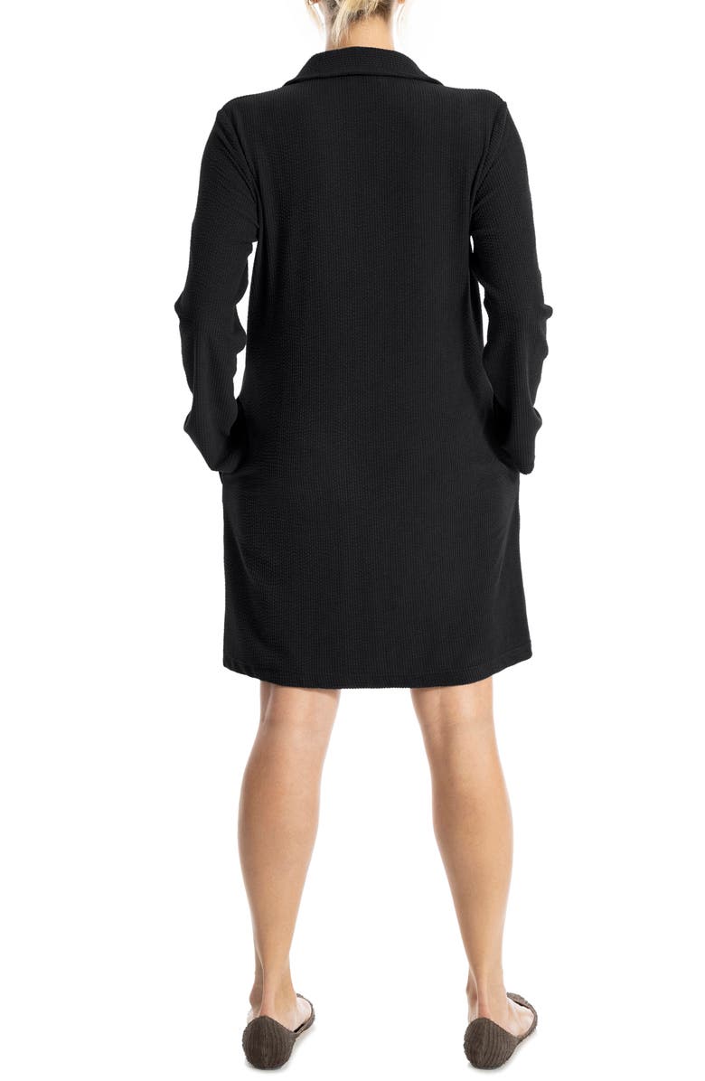 MAX STUDIO Corduroy Dress, Alternate, color, Black-Black